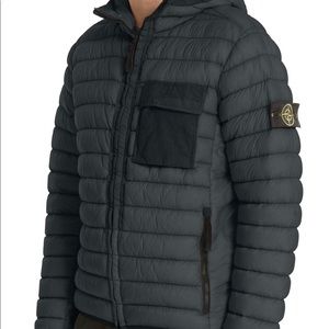 Stone Island Hooded Down Quilted Jacket